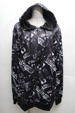 画像: NieR Clothing / 転写パーカー  黒 S-26-04-06-049-PU-TO-AS-ZS