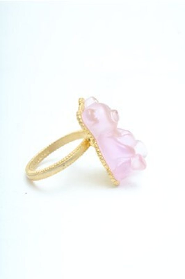 画像2: Q-pot. / テディベアハードグミリング(グレープ)  パープル S-26-04-06-005-QP-AC-HR-ZS (2)