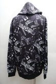 画像2: NieR Clothing / 転写パーカー  黒 S-26-04-06-049-PU-TO-AS-ZS (2)