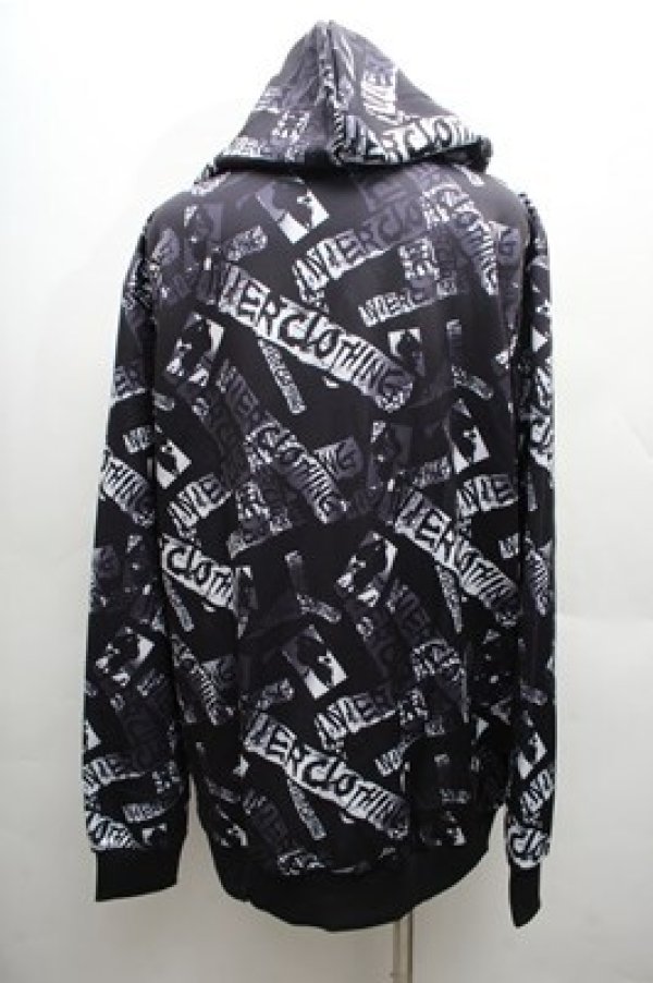 画像2: NieR Clothing / 転写パーカー  黒 S-26-04-06-049-PU-TO-AS-ZS (2)