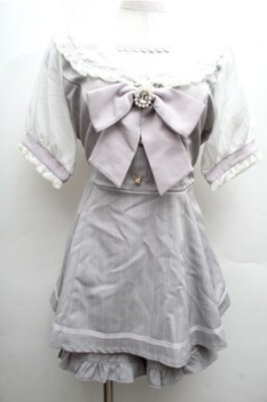 画像: LIZ LISA / セーラーカラーセットアップ  グレー S-26-04-06-051-LO-OP-AS-ZS