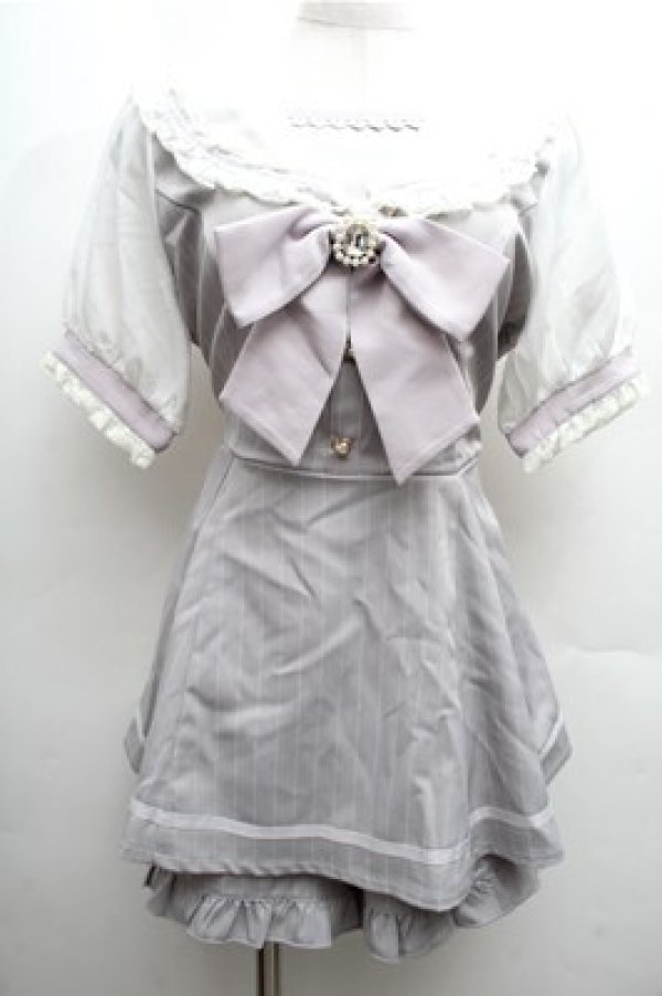 画像1: LIZ LISA / セーラーカラーセットアップ  グレー S-26-04-06-051-LO-OP-AS-ZS (1)