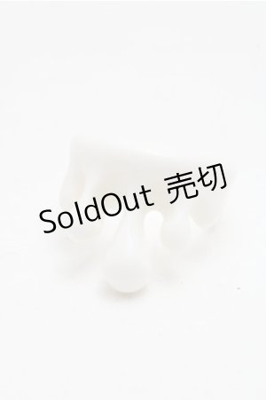 画像: Q-pot. / Milk Meltリング  白 S-26-04-06-006-QP-AC-HR-ZS