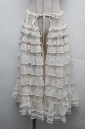 画像: PINK HOUSE / ポルカドットチュールタブリエ  アイボリー S-26-04-06-059-LO-SK-HR-ZS