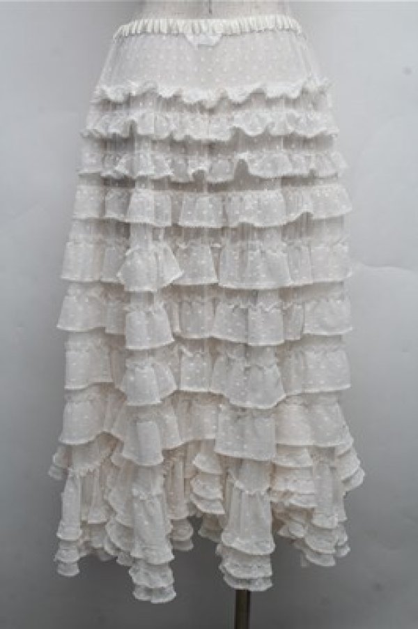 画像2: PINK HOUSE / ポルカドットチュールタブリエ  アイボリー S-26-04-06-059-LO-SK-HR-ZS (2)