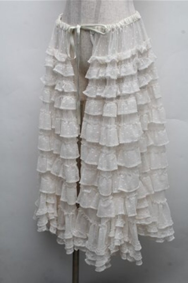 画像3: PINK HOUSE / ポルカドットチュールタブリエ  アイボリー S-26-04-06-059-LO-SK-HR-ZS (3)