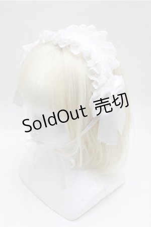 画像: LOLITA / リボンヘッドドレス  白 S-26-04-06-013-LO-ZA-AS-ZS