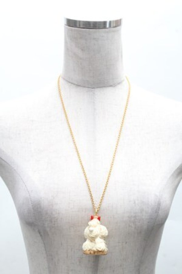 画像1: Q-pot. / プードルケーキネックレス  アイボリー S-26-04-06-020-QP-AC-HR-ZS (1)