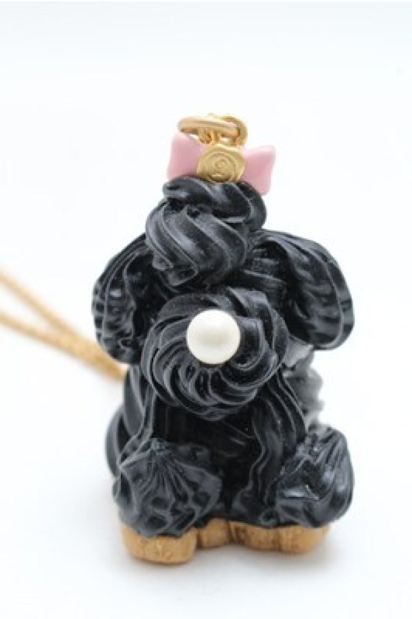 画像2: Q-pot. / プードルケーキネックレス  黒 S-26-04-06-021-QP-AC-HR-ZS (2)