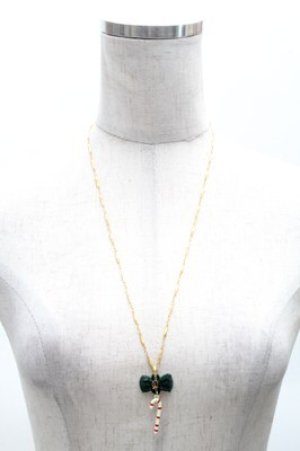 画像: Q-pot. / キャンディケインネックレス  ゴールド S-26-04-06-022-QP-AC-HR-ZS