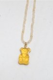画像2: Q-pot. / シトリン テディ-ベアハードグミネックレス(レモン)  イエロー S-26-04-06-023-QP-AC-HR-ZS (2)