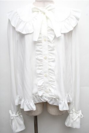 画像: Angelic Pretty / カノンブラウス  白 S-26-04-06-027-AP-BL-AS-ZS