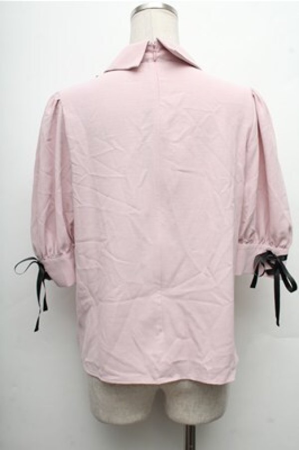 画像2: Jamie エーエヌケー / タイデザインブラウス  ピンク S-26-04-06-035-LO-BL-AS-ZS (2)