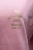画像4: Jane Marple / 40THアニバーサリーティーシャツ R ピンク S-26-04-07-041-JM-TO-AS-ZS (4)
