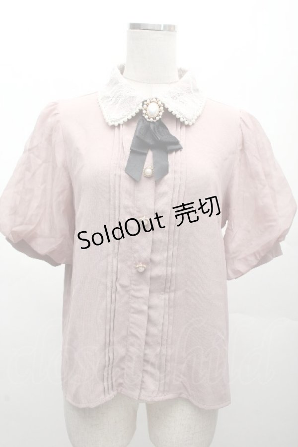 画像1: Rojita / レース襟ブラウス  ピンク S-26-04-07-042-LO-TO-AS-ZS (1)