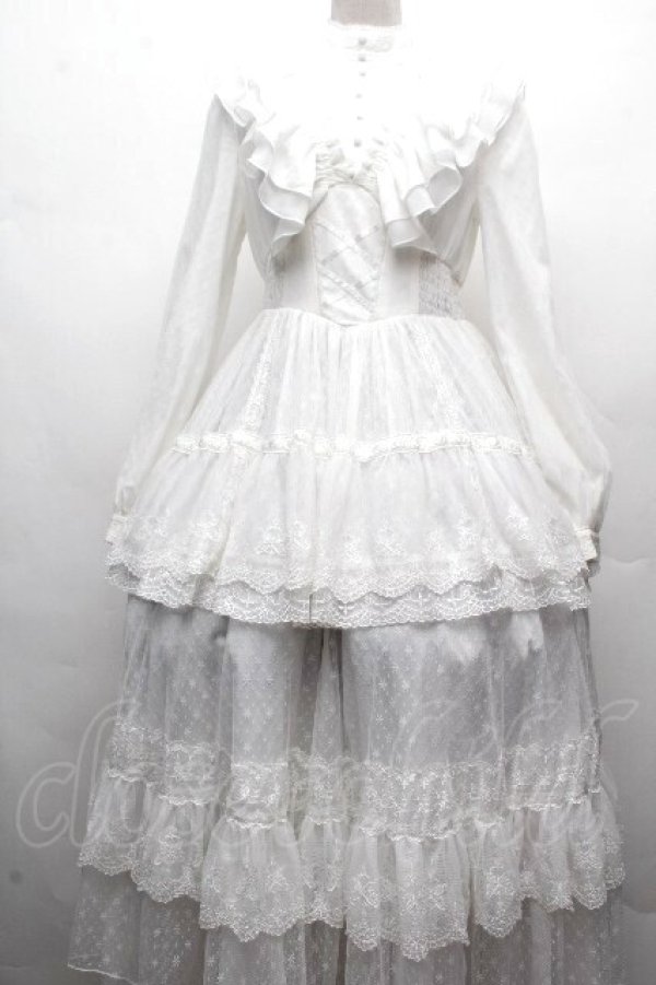 画像1: Hoshibako Works / リトルグレイスワンピース  白 S-26-04-07-047-LO-TO-HR-ZS (1)