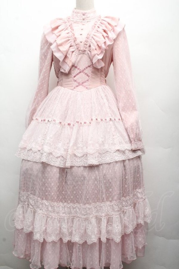 画像1: Hoshibako Works / リトルグレイスワンピース  ピンク S-26-04-07-048-LO-TO-HR-ZS (1)