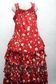 画像2: PINK HOUSE / ひなぎくプリントキャミソールワンピース  赤 S-26-04-07-050-LO-OP-HR-ZS (2)