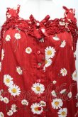 画像4: PINK HOUSE / ひなぎくプリントキャミソールワンピース  赤 S-26-04-07-050-LO-OP-HR-ZS (4)