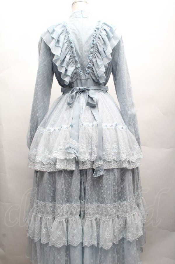 画像2: Hoshibako Works / リトルグレイスワンピース  サックス S-26-04-07-051-LO-TO-HR-ZS (2)