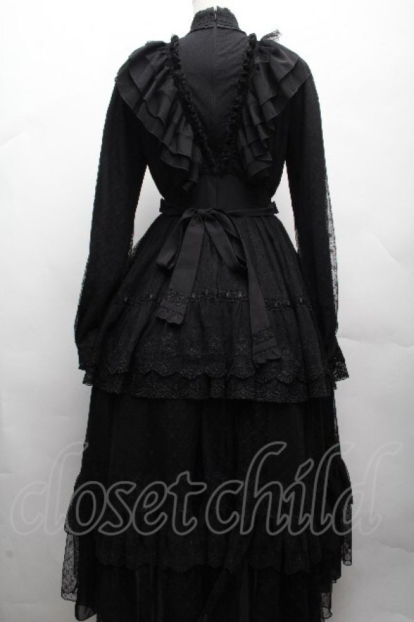 画像2: Hoshibako Works / リトルグレイスワンピース  黒 S-26-04-07-052-LO-TO-HR-ZS (2)