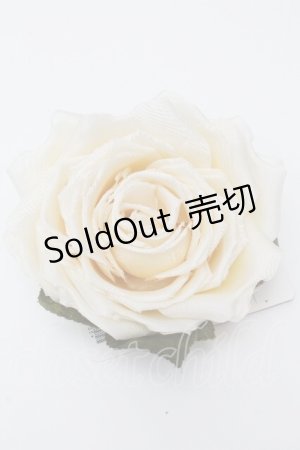 画像: PINK HOUSE / ホワイトローズコサージュ  白 S-26-04-07-008-LO-ZA-HR-ZS