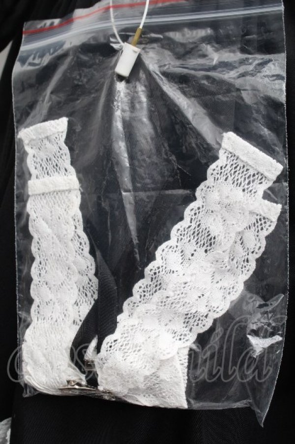 画像6: Chalmiere / ハッピーフリルジャンパースカートセット  黒ｘ白 S-26-04-07-054-0-OP-HR-ZS (6)