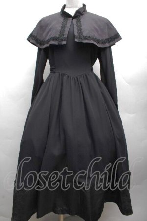 画像: MIHO MATSUDA / ワンピース・ビアズ  黒 S-26-04-07-055-GO-OP-HR-ZS