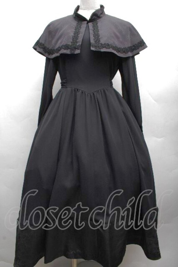 画像1: MIHO MATSUDA / ワンピース・ビアズ  黒 S-26-04-07-055-GO-OP-HR-ZS (1)