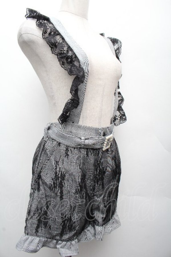 画像3: Ank Rouge / チェックキュロット  グレー S-26-04-07-057-CA-PA-AS-ZS (3)