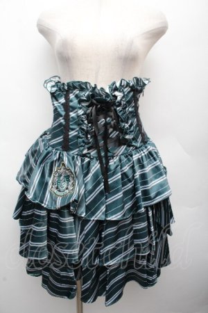 画像: ATELIER PIERROT / ハリー・ポッターフリルコルセットスカート(スリザリン)  グリーン S-26-04-07-058-EL-SK-HR-ZS