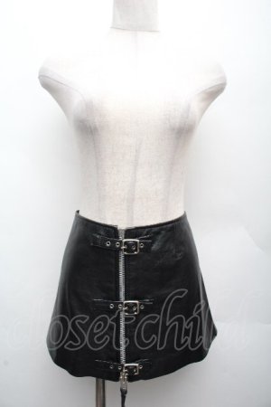 画像: PUNK / ZIPレザースカート  黒 S-26-04-07-059-PU-SK-HR-ZS