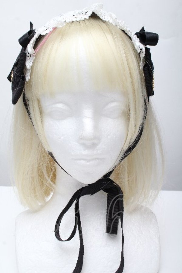 画像1: BABY,THE STARS SHINE BRIGHT / プリンセスドロップヘッドドレス  黒 S-26-04-07-009-BA-AC-AS-ZS (1)