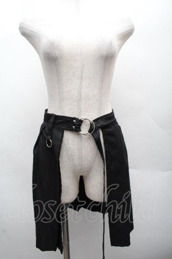 画像1: MILKBOY / プリーツヒップフラップ  黒 S-26-04-07-060-MB-ZA-HR-ZS (1)