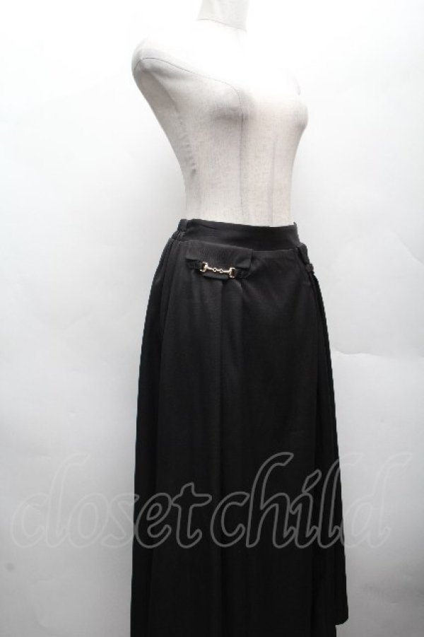 画像3: axes femme / ビット付フレアスカート  黒 S-26-04-07-061-AX-SK-AS-ZS (3)