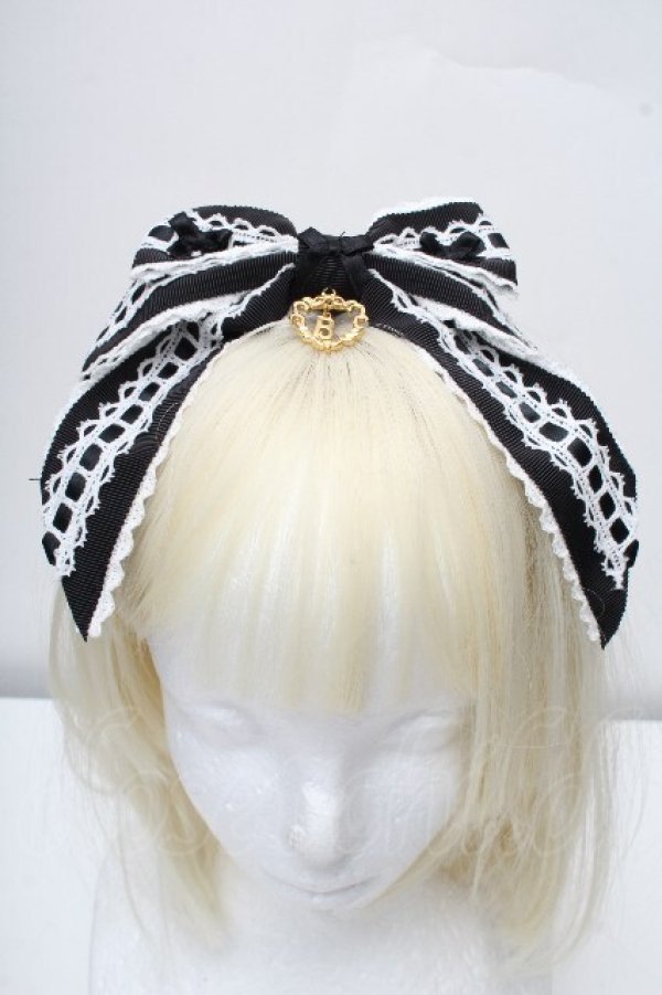 画像2: BABY,THE STARS SHINE BRIGHT / Maison de Petite Rubanリボンカチューシャ  黒 S-26-04-07-014-BA-AC-AS-ZS (2)