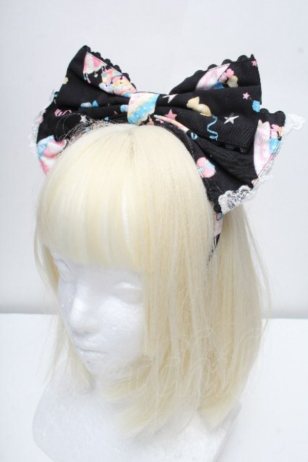 画像1: Angelic Pretty / Candy Fun Fairカチューシャ  黒 S-26-04-07-017-AP-AC-AS-ZS (1)
