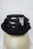 画像3: GOTH / リボンレースシルクハット  黒 S-26-04-07-019-GO-AC-HR-ZS (3)