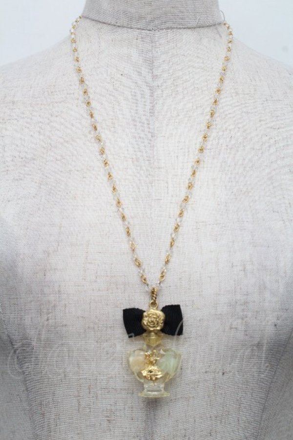 画像1: Q-pot. / アリスのパフュームボトルネックレス  ゴールド S-26-04-07-024-QP-AC-AS-ZS (1)