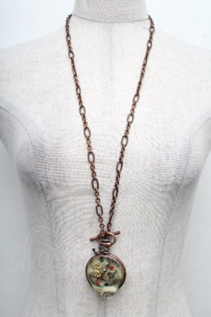 画像: Q-pot. / アリス/メルティポケットウォッチネックレス  アンティークゴールド S-26-04-07-027-QP-AC-AS-ZS