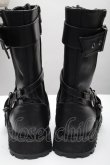 画像2: Demonia / ベルトブーツ 27.5 黒 S-26-04-07-032-PU-SH-AS-ZS (2)