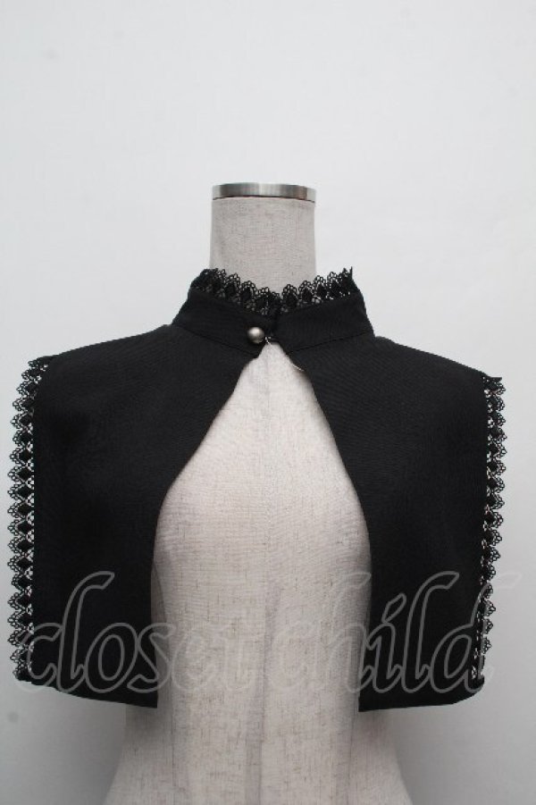 画像1: MIHO MATSUDA / つけ襟(クロス) F ブラック S-26-04-07-004-GO-ZA-TE-ZS (1)