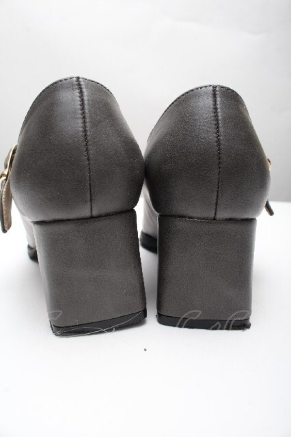 画像2: an another angelus / ワンストラップスクエアトゥパンプス SS グレー S-26-04-07-033-CA-BG-AS-ZS (2)