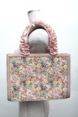 画像2: Maison de FLEUR / ゴブランフリルハンドルトートバッグ  ピンク S-26-04-07-034-LO-BG-TE-ZS (2)