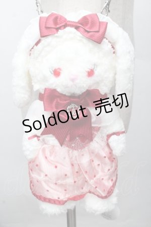 画像: BABY,THE STARS SHINE BRIGHT / 〜Bon anniversaire〜ずっといっしょ Ma petite Lotteなうさくみゃちゃんポシェット  白ｘ赤 S-26-04-07-037-BA-BG-HR-ZS