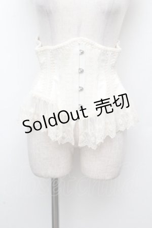 画像: abilletage / レースショートコルセット  オフ S-26-04-09-001-GO-TO-AS-ZS