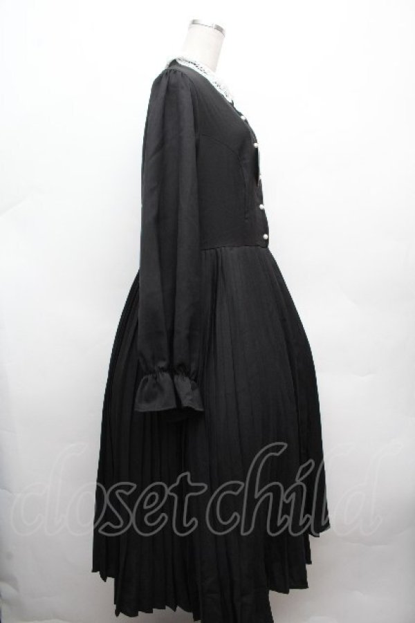 画像3: m petit by misako / AM*レースエリプリーツワンピース 3L 黒 S-26-04-09-028-LO-OP-HR-ZS (3)