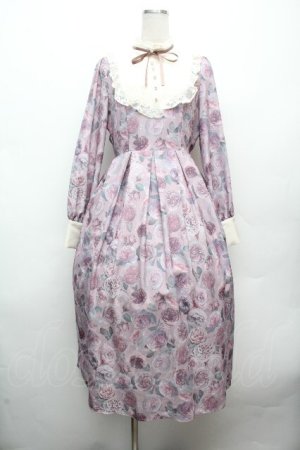 画像: axes femme / ラヴィアンローズ柄ワンピース F ピンク S-26-04-09-029-AX-OP-TE-ZS