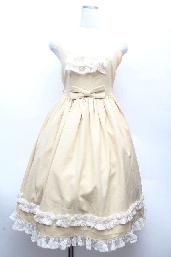 画像1: axes femme kawaii / オリビアジャンパースカート  イエロー S-26-04-09-030-AX-OP-HR-ZS (1)