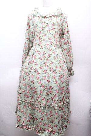 画像: FCL / 星名桜子コラボ ワンピース  グリーン S-26-04-09-031-LO-OP-HR-ZS